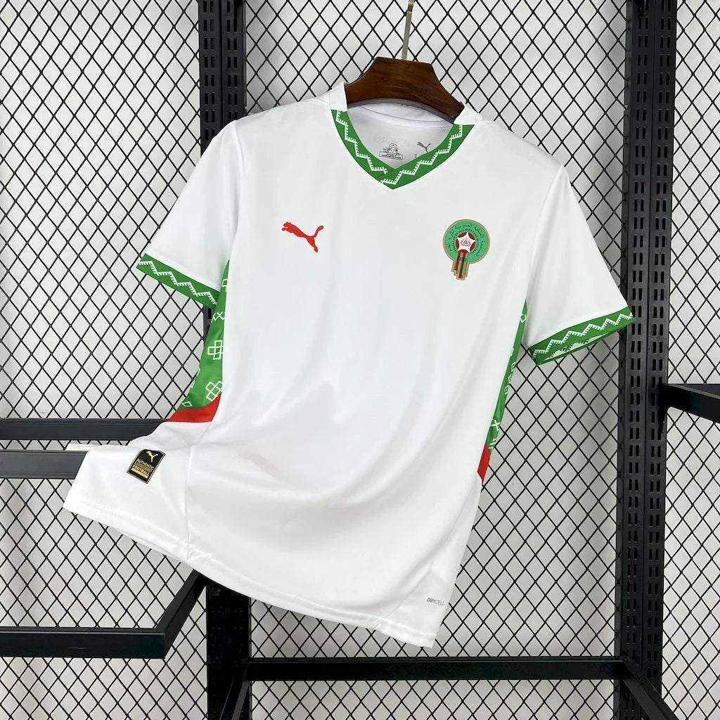 maillot maroc extérieur blanc can 2025-26