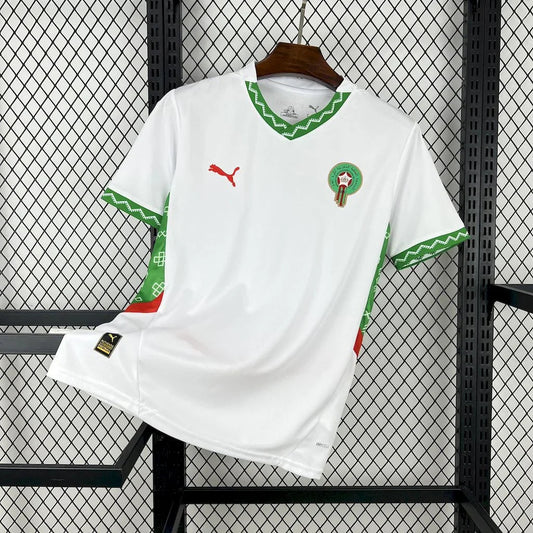 maillot maroc extérieur blanc can 2025-26